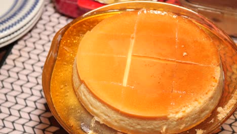 delicious flan dessert