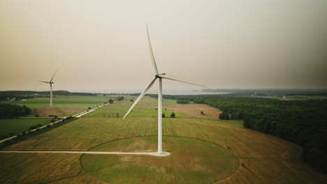 Drone-footage-of-a-wind-turbine-generating-energy-from-wind