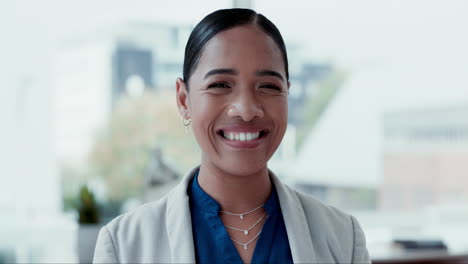 Pride,-smile-and-face-of-businesswoman-in-office