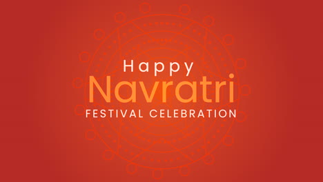 glückliche navratri-buchstaben feier animation