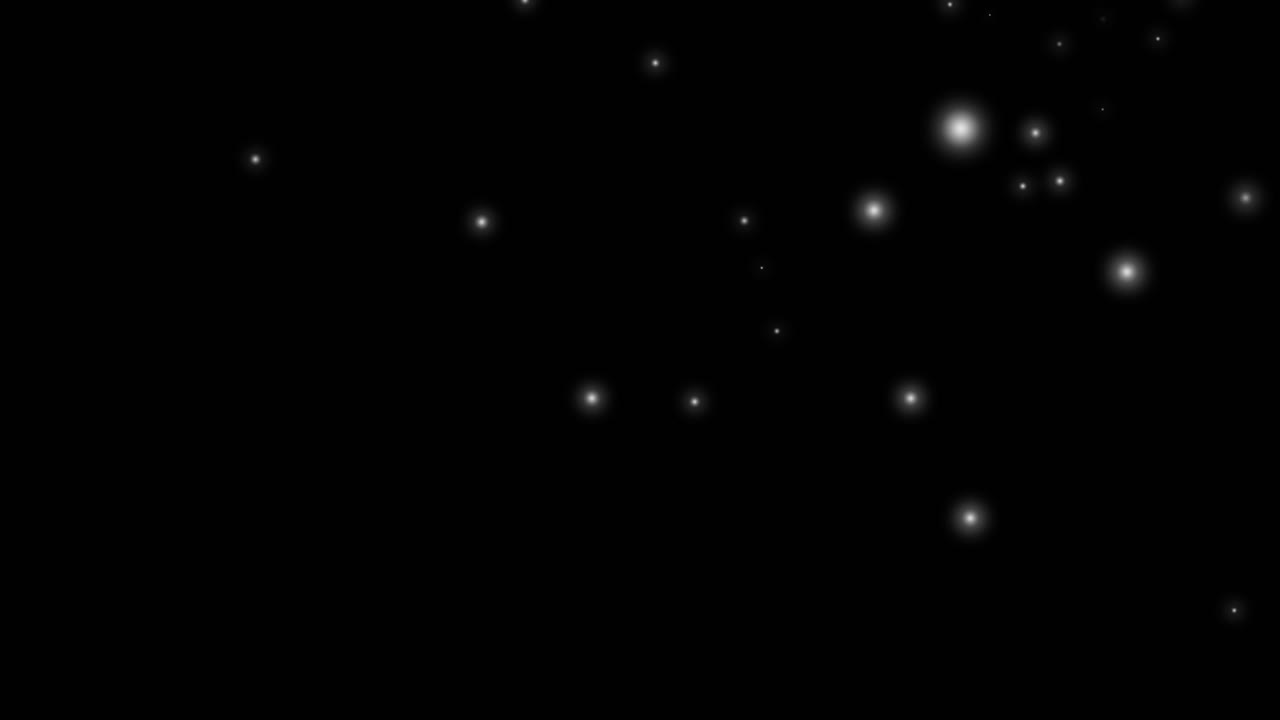 pieno di lucciole e luci su sfondo nero