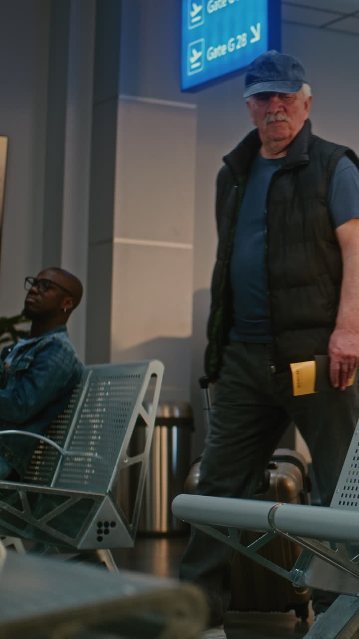 Senior Man at Airport