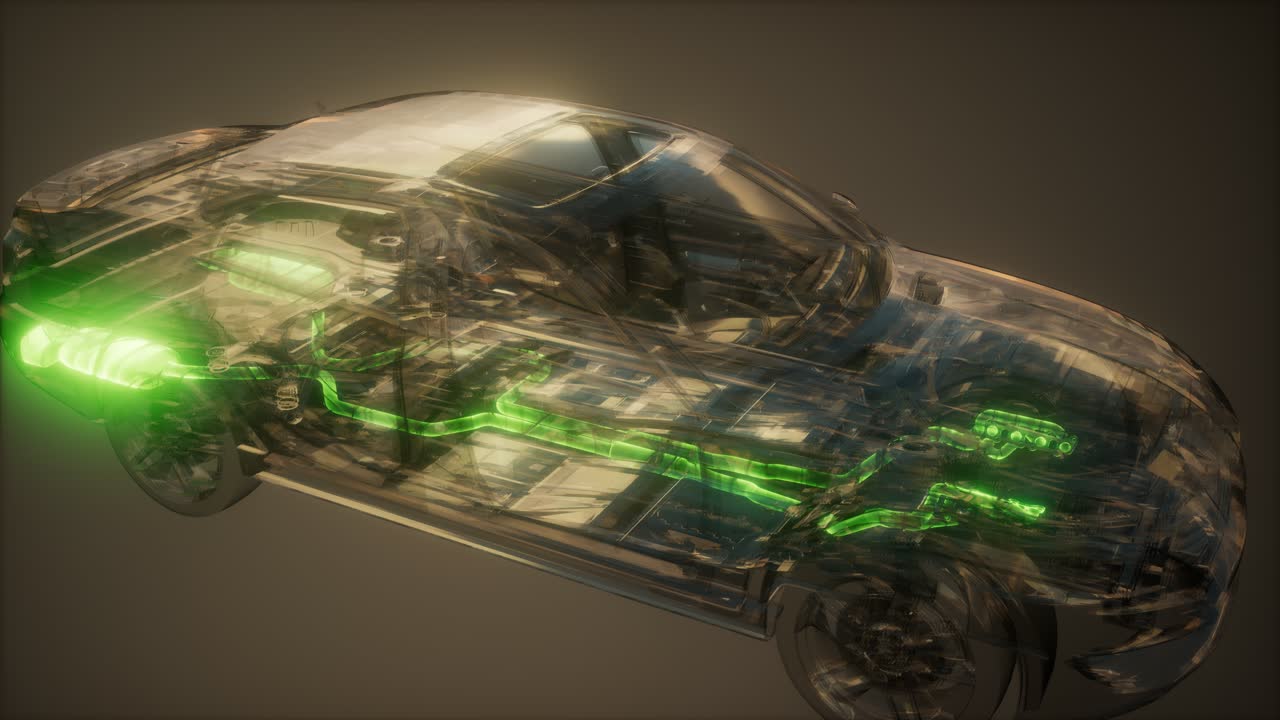 Exhaust System Visible in Car