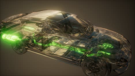 sistema de escape visible en el coche