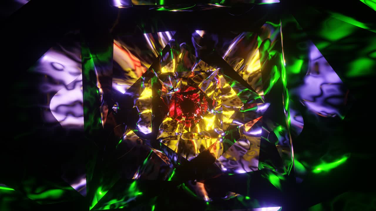 el túnel de cristal reluciente del bucle vj 1012.