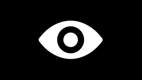 human face eye view icon vintage twitched bad signal animation.