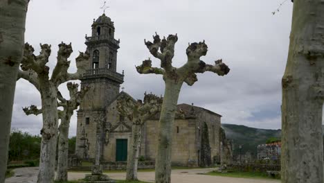 la histórica iglesia de santa maría de beade, galicia, españa