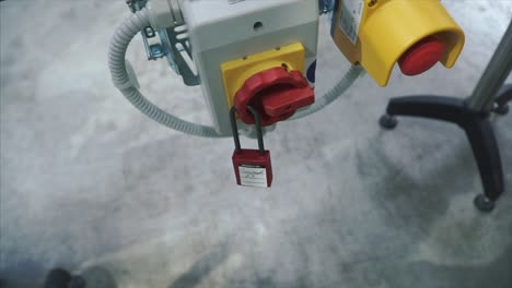 lockout/tagout procedure on electrical panel