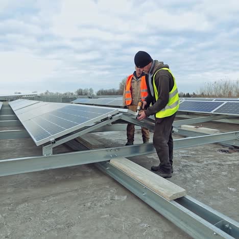 installing the photovoltaic panels