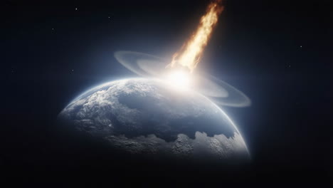 impacto de un asteroide en la tierra