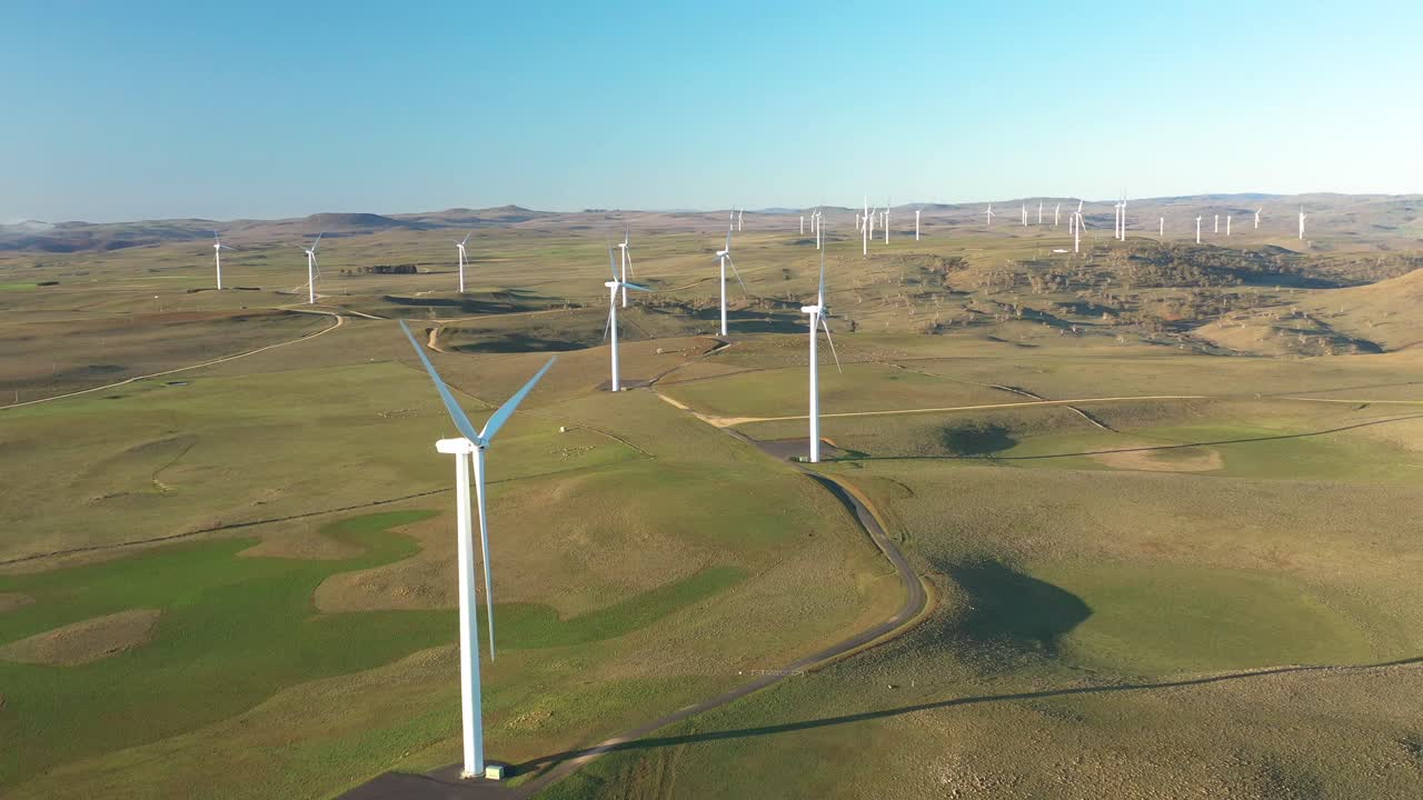 An Excellent Aerial View Of The Boco Rock Wind Farm In New South Wales Australia 1