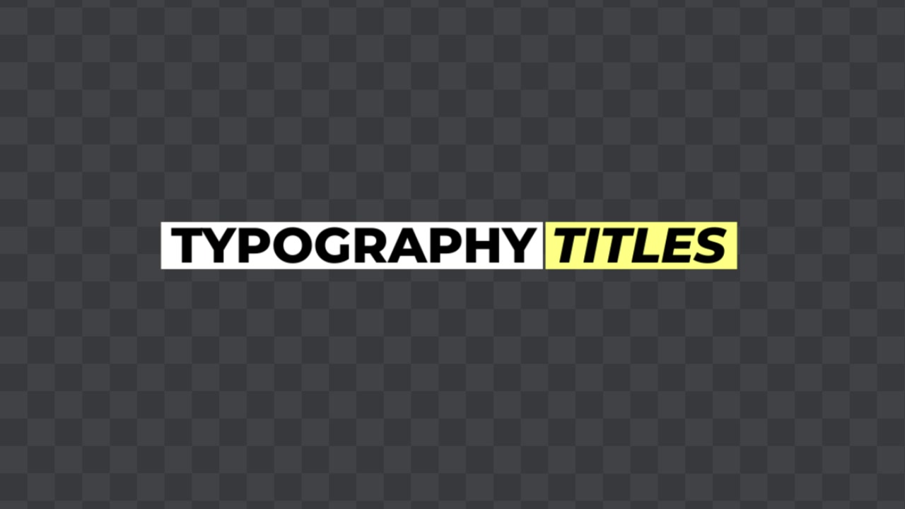 Typography Bold Titles 03 Adobe After Effects 2023
Resolution 3840×2160
RGB version included