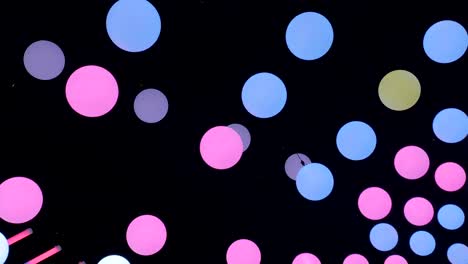 bolas de led que se mueven en el techo