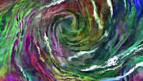 animación abstractamente colorida con un fondo líquido multicolor.