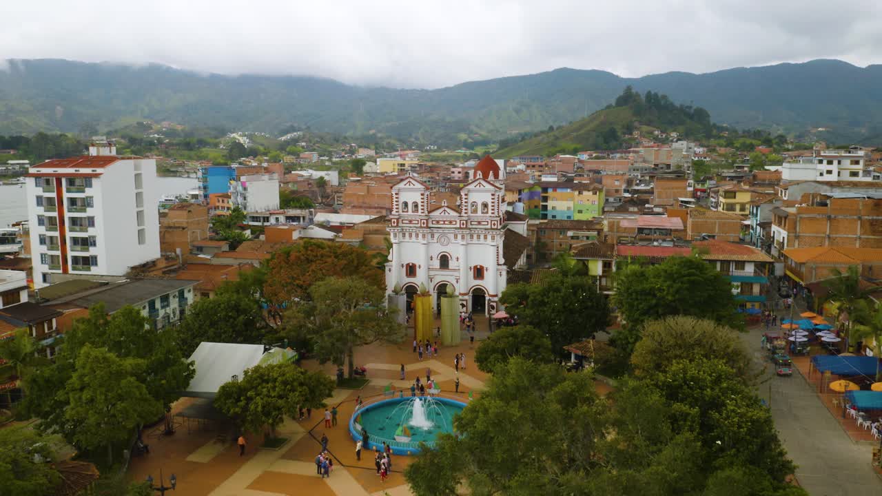 Downtown Guatape on a Cloudy Day