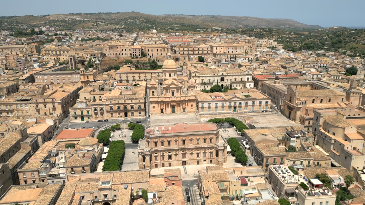 4K Aerial of Noto, Sicily in July 2025