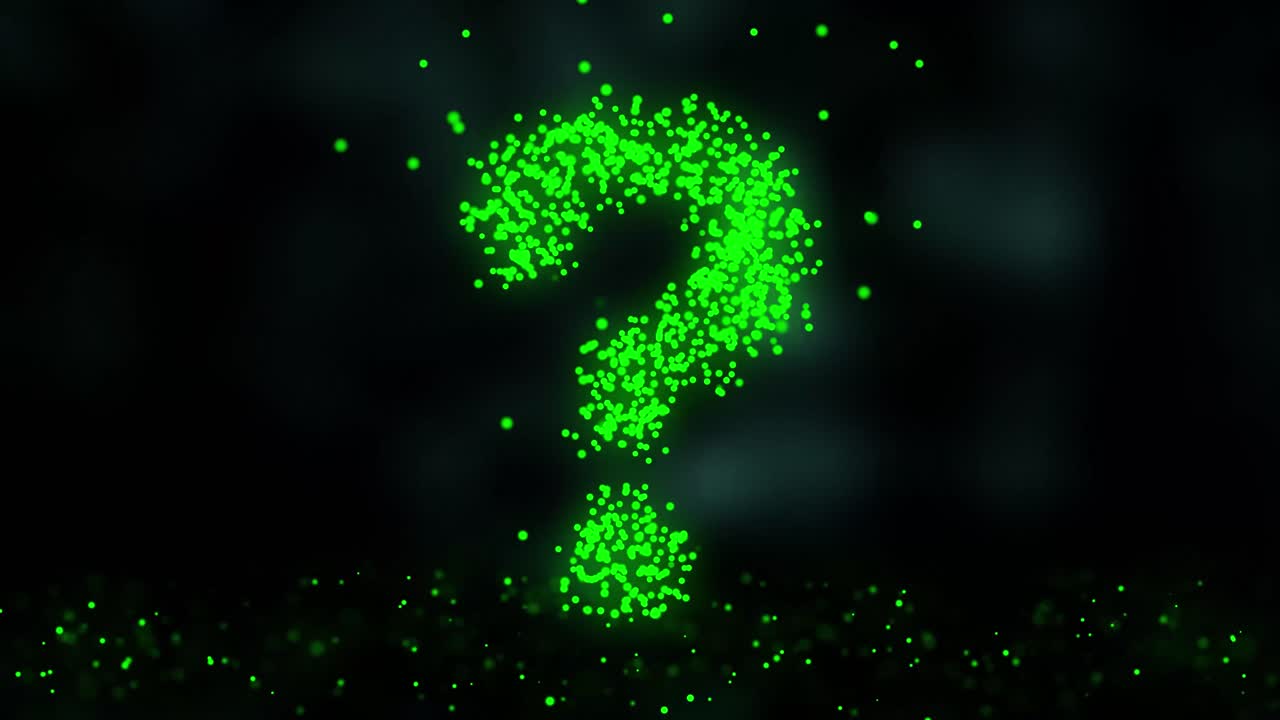 signo de pregunta animado