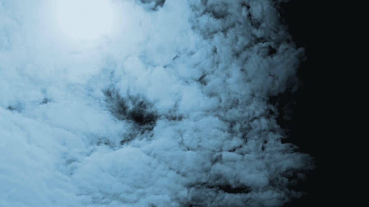 animación de nubes en movimiento 4k