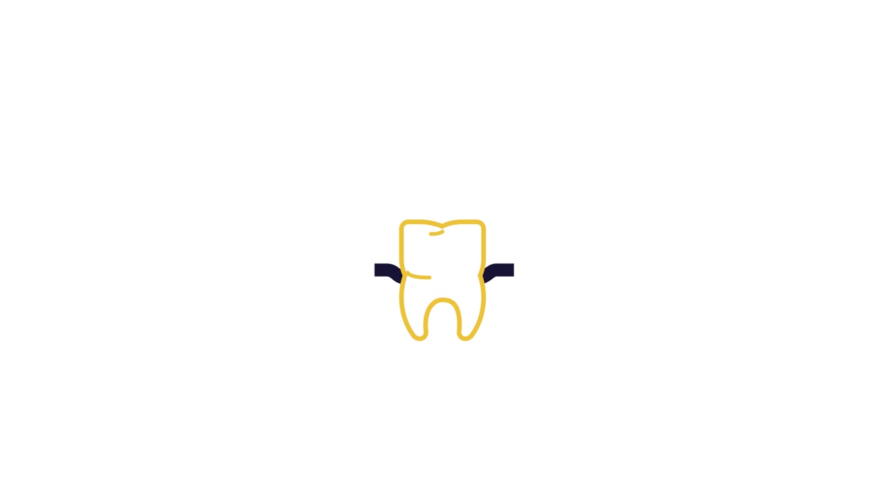 Animated Graphic of a Tooth with Braces