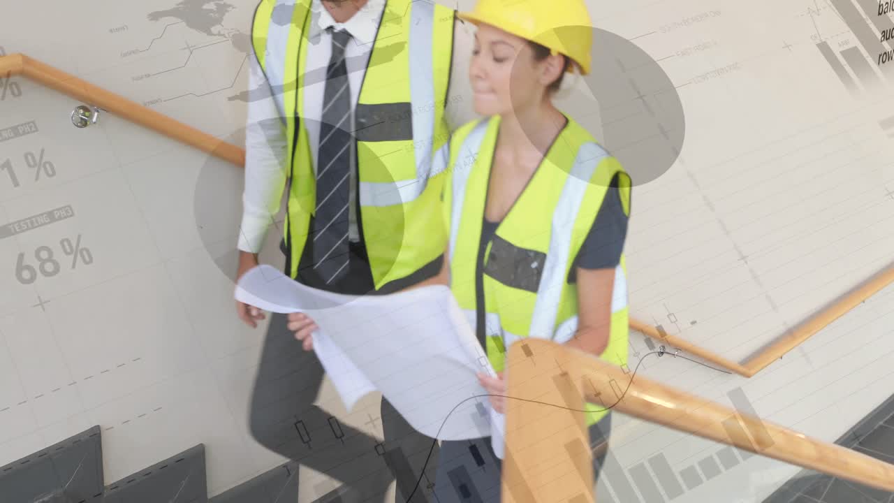 arquitectos subiendo las escaleras 4k