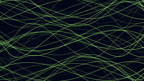 movimento linee a spirale verde sullo spazio buio