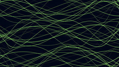 motion green spiral lines on dark space