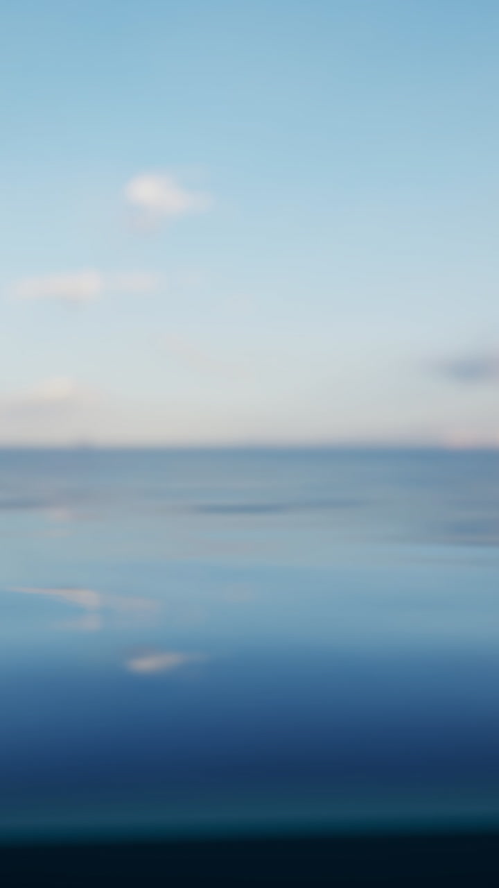 평온한 바다 지평선