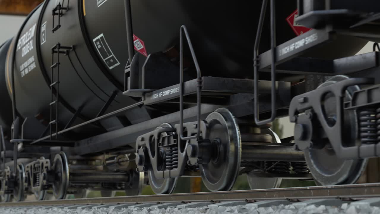 industria de refinación de petróleo y transporte de combustible crudo por tren por ferrocarril