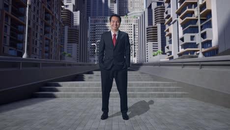 hombre de negocios en un entorno urbano