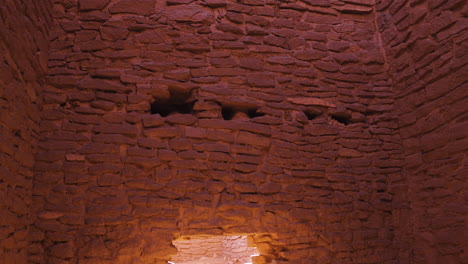 ancient building with crumbling brick walls