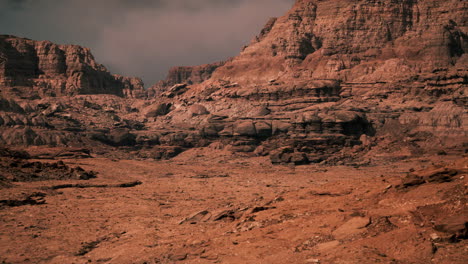 martian landscape: a red planet desert