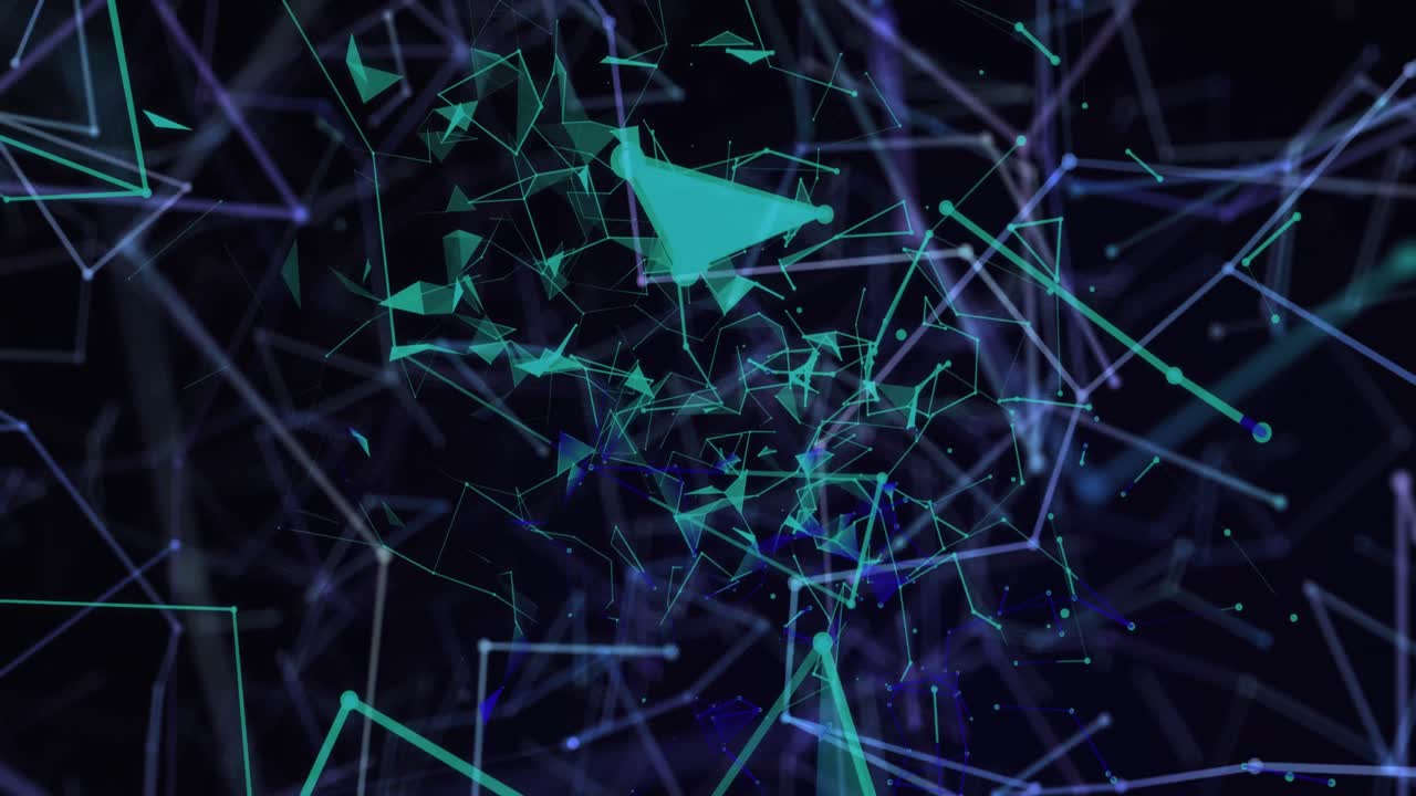 red de plexo contra un fondo negro