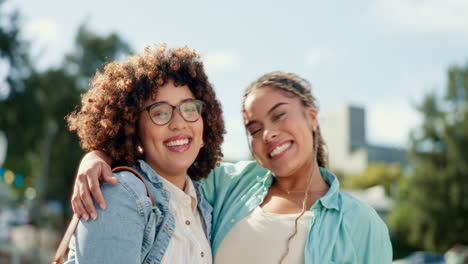 friends, sisters and portrait of black women