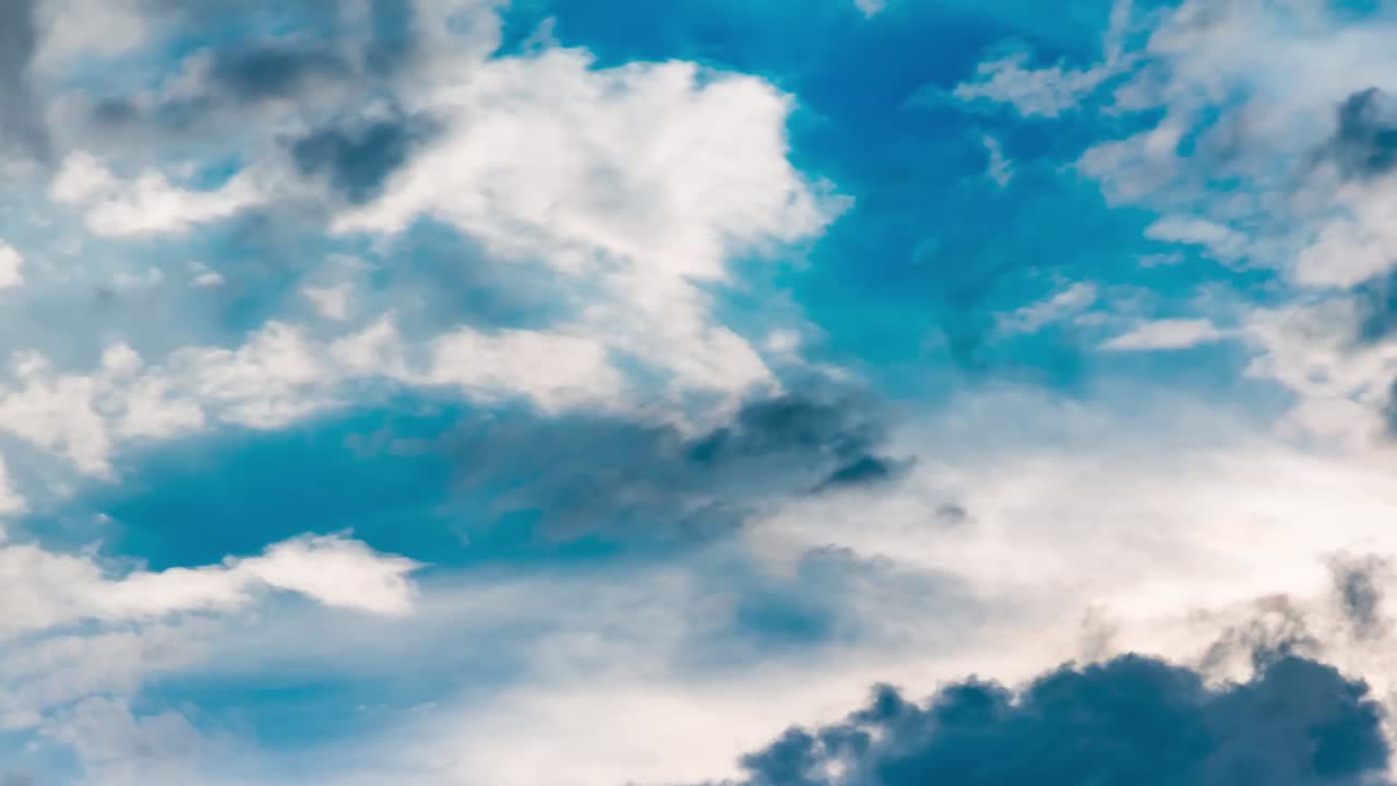 hermosas nubes en movimiento timelapse