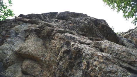 Looking-up-at-a-giant-rock-face