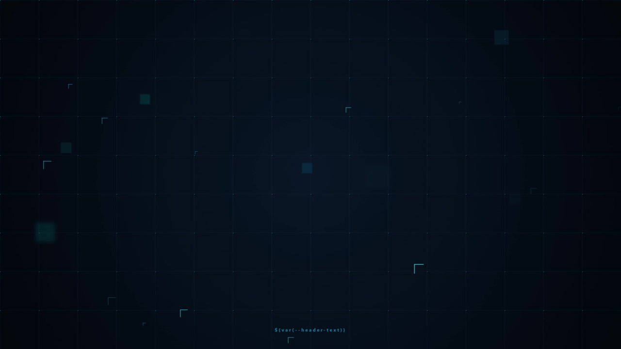 Abstract Digital Background with Floating Squares and Grid Lines
