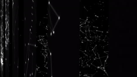 animación de formas en movimiento sobre fondo negro