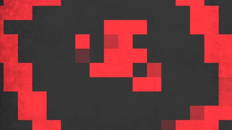 Rotes-Blockmuster-In-8-Bit-Architektur