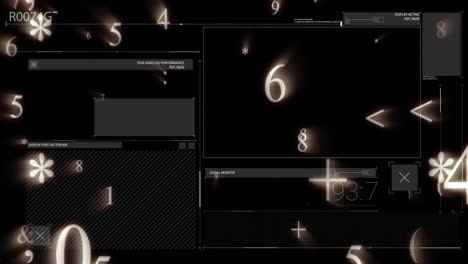 animación del procesamiento digital de datos y codificación binaria
