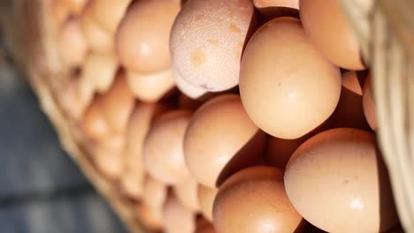 brown eggs in a basket