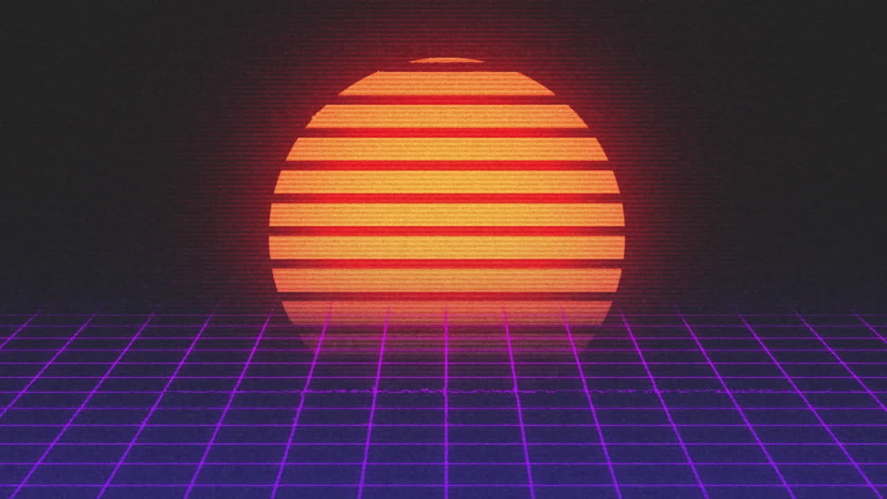 디지털 추상 공간에서 감사 드리는 애니메이션