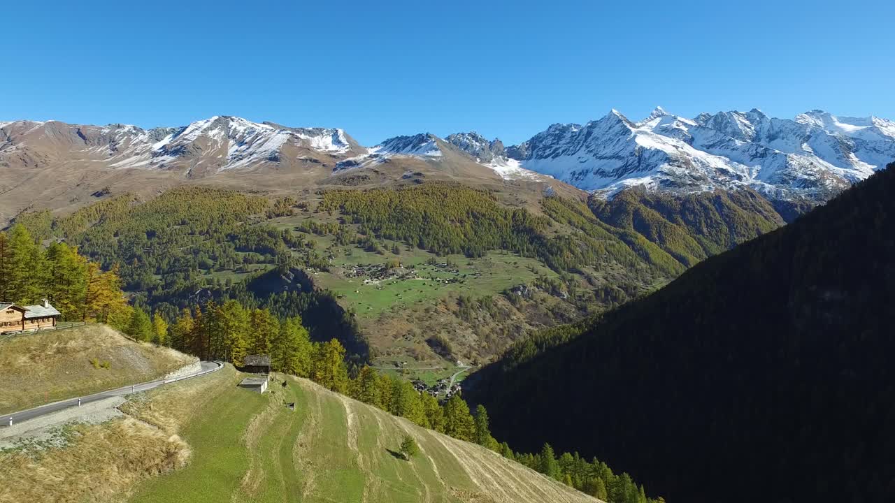 경치 좋은 산악 풍경