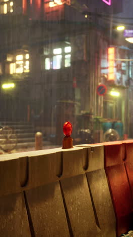 rainy night in the city