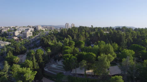 Flying-over-a-military-cemetery-on-Mount-Herzl-Jerusalem