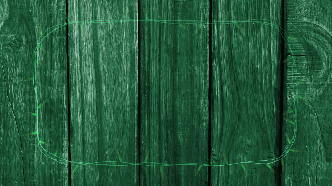 나무 바탕에 박이는 요정 불빛의 애니메이션