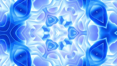 animación en bucle liso de 3d abstracto forma mate suave como flor o mandala, estructura simétrica de material de terciopelo púrpura azul intercalado con pañuelos, cambia de forma suavemente cíclica. gradiente
