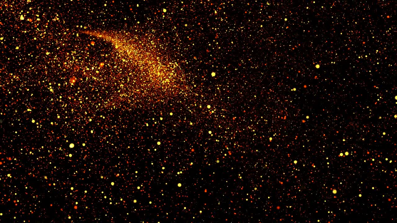 animación por computadora abstracta con partículas de colores