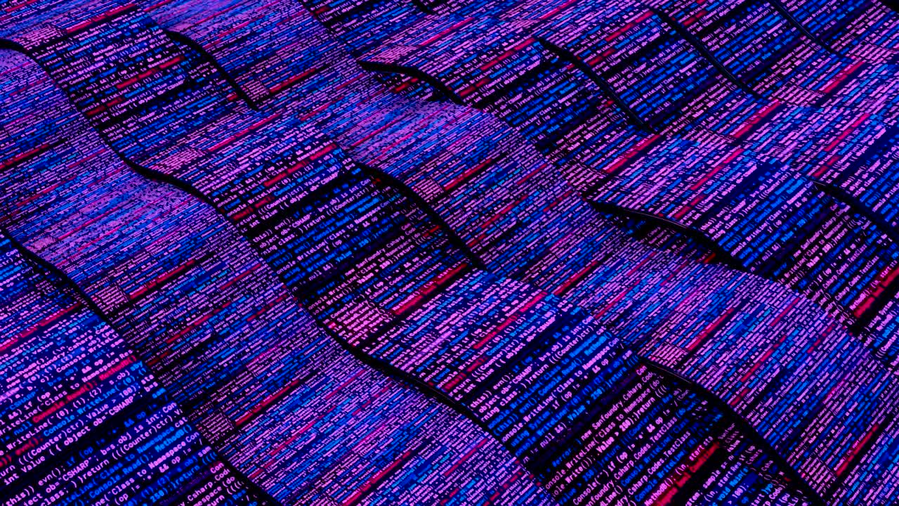 onda abstracta de código