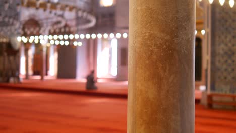 interior of a mosque in istanbul