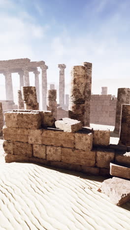 ancient ruins in the desert